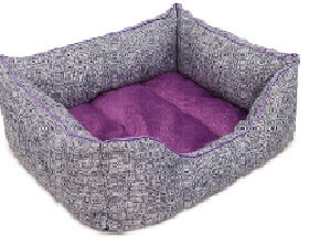 Лежанка-лофт пухлик PerseiLine для кошек и собак 70x55x20 см (фиолетовый)