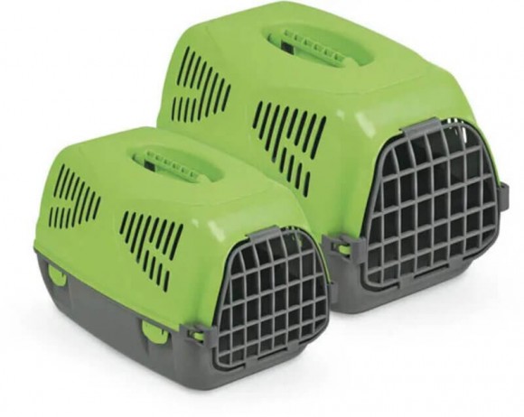 Переноска MPS SIRIO LITTLE для кошек и собак мелких пород 50х33,5х31h см (зеленая)