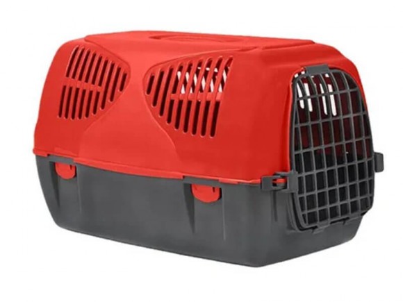 Переноска MPS SIRIO LITTLE для кошек и собак мелких пород 50х33,5х31h см (красная)