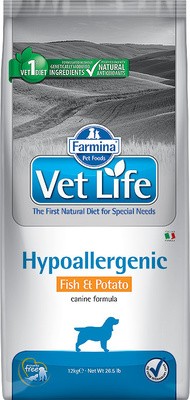 Корм Farmina Vet Life Hypoallergenic Fish & Potato для собак с пищевой аллергией (рыба и картофель)