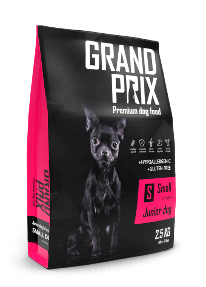 Корм Grand Prix Small Junior для щенков мелких и миниатюрных пород (курица)