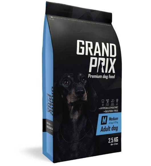 Корм Grand Prix Medium Adult для взрослых собак средних пород (курица)