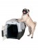 Переноска MPS SKUDO 3 для кошек и собак средних пород с металлической дверцей и замком серая (60х41х40h см)