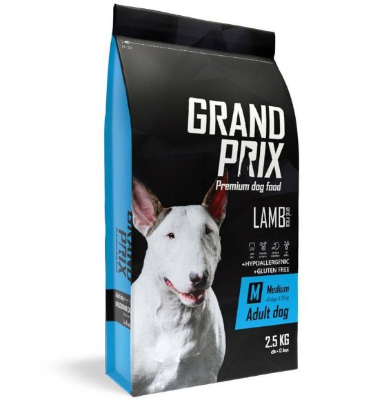 Корм Grand Prix Medium Adult для взрослых собак средних пород (ягненок)