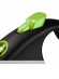 Поводок-рулетка Flexi Black Design L для собак до 50 кг лента 5 м (зеленый)