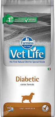 Корм Farmina Vet Life Diabetic для взрослых собак всех пород при сахарном диабете