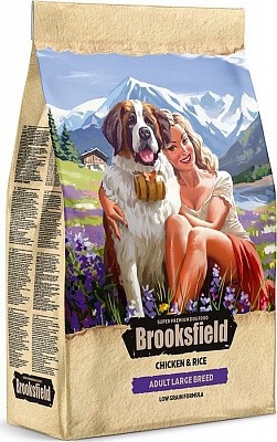Корм Brooksfield Adult Dog Large Breed для взрослых собак крупных пород (курица и рис)