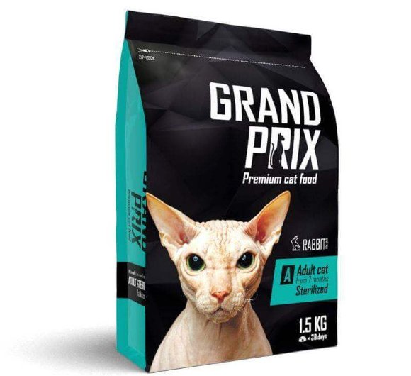 Корм Grand Prix Adult Sterilized для стерилизованных кошек