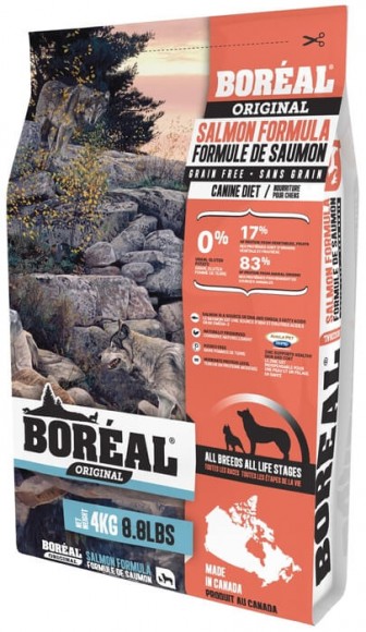 Корм беззерновой Boreal Original All Breed Salmon Formula Grain Free для собак всех пород (лосось)