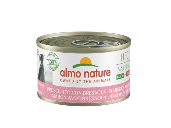 Консервы Almo Nature итальянские рецепты для собак (ветчина и говядина брезаола)