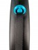Поводок-рулетка Flexi Black Design M для собак до 25 кг лента 5 м (синий)