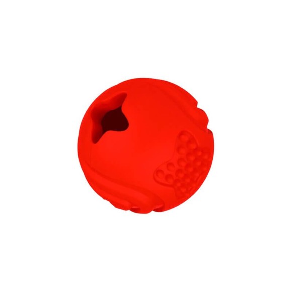 Игрушка Mr.Kranch Мяч для собак красный с ароматом бекона 6,5 см