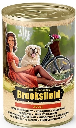 Консервы Brooksfield Adult All Breeds для взрослых собак всех пород (говядина с индейкой)