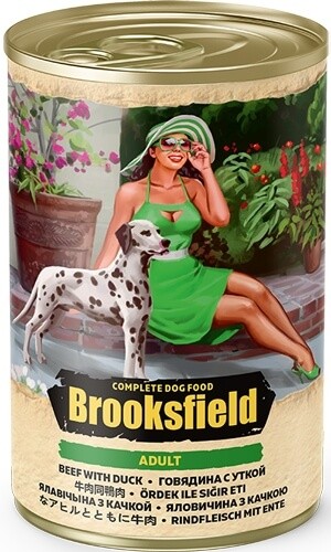 Консервы Brooksfield Adult All Breeds для взрослых собак всех пород (говядина с уткой)