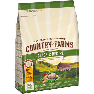 Корм классический Country Farms для щенков (с высоким содержанием курицы)