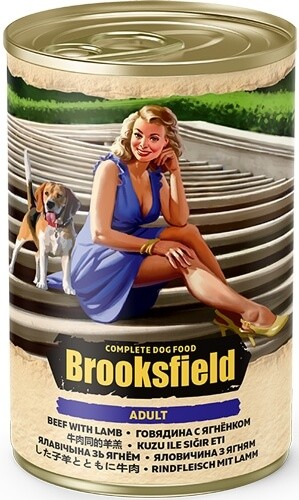 Консервы Brooksfield Adult All Breeds для взрослых собак всех пород (говядина и ягненок)