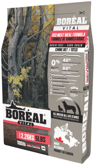 Корм беззерновой Boreal Vital Formula Grain Free для собак всех пород (красное мясо)