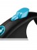Поводок-рулетка Flexi Black Design S для собак до 12 кг трос 5 м (синий)