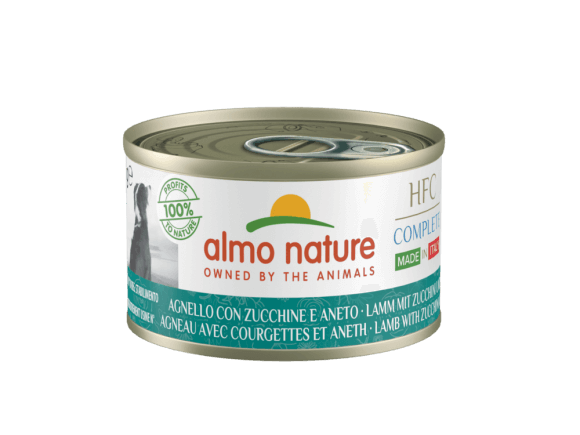 Полнорационные консервы для собак Almo Nature итальянские рецепты (ягненок на пару с цукини и укропом)