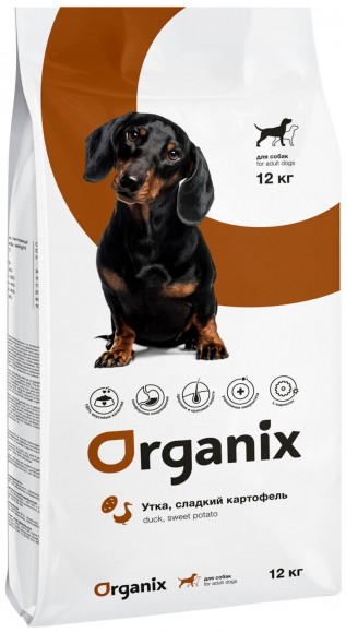 Корм Organix для собак (с уткой и картофелем)