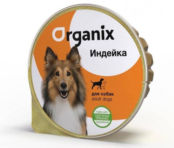 Консервы для собак Organix с индейкой 16 шт