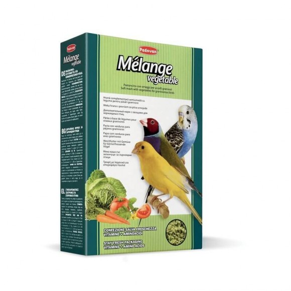 Корм Padovan Melange Vegetable дополнительный для птиц с овощами
