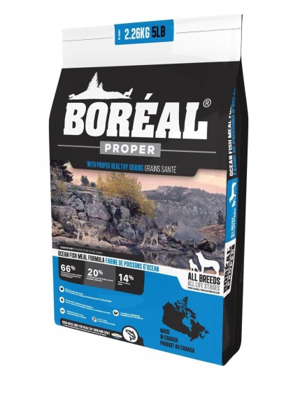 Корм низкозерновой Boreal Proper для собак всех пород (океаническая рыба)