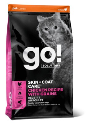 Корм GO! Skin+Coat Chicken Recipe for Cats для котят и кошек (с цельной курицей фруктами и овощами)