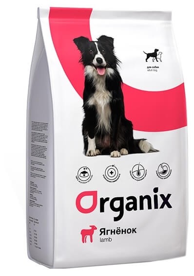 Корм Organix для собак (с ягненком и рисом)