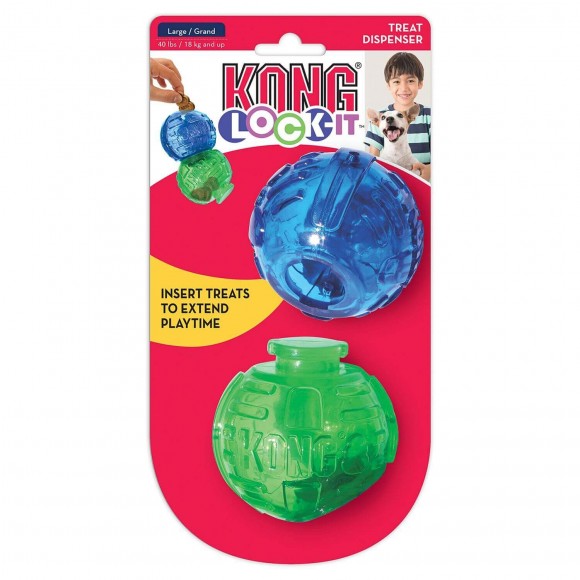 Игрушка для собак Kong Lock-It мячи для лакомств 2 шт