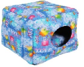 Дом-куб PerseiLine для собак и кошек 40x40x40 см (3 товара в 1)