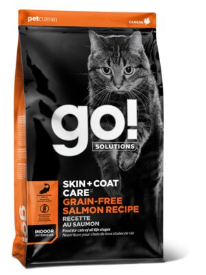 Корм GO! Skin+Coat Grain Free Salmon Recipe CF для котят и кошек (беззерновой с лососем)