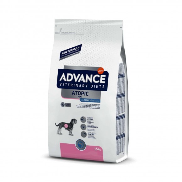 Корм Advance Avet Dog Atopic Mini для собак малых пород при дерматозах и аллергии (вет. корма)