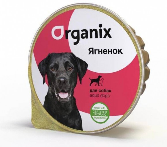 Консервы для собак Organix с ягненком 16 шт