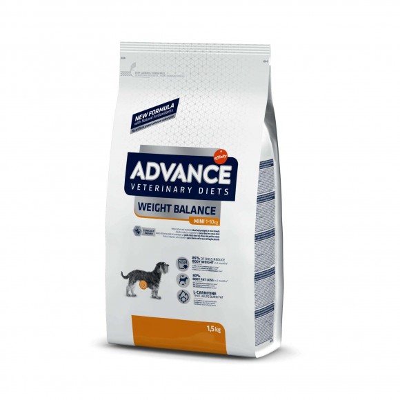 Корм Advance Avet Dog Weigh Balance Mini для собак малых пород при дерматозах и аллергии (вет. корма)