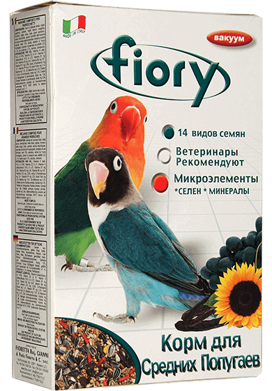 Корм Fiory Parrocchetti Africa для средних попугаев