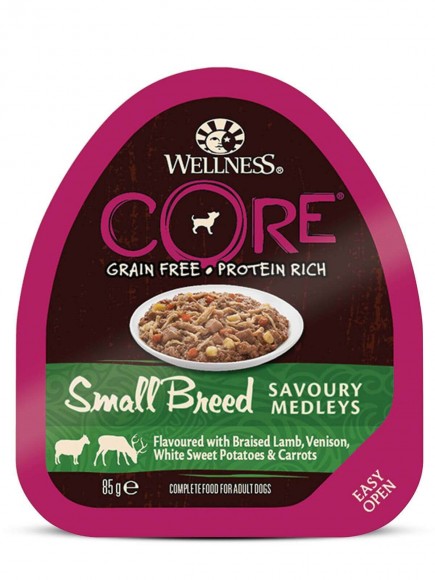 Консервы Core Savoury Medleys для собак мелких пород (баранина, оленина, белый сладкий картофель и морковь) 12 шт 