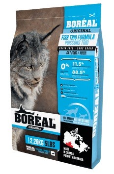Корм беззерновой Boreal Original для кошек всех пород (с 3 видами рыбы)