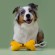 Игрушка Mr.Kranch Косточка для собак мелких и средних пород с канатом 31х9х4см, желтая