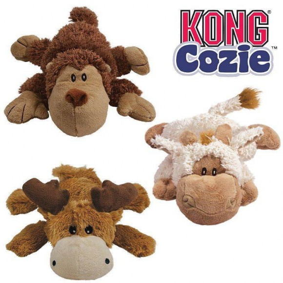 Игрушка Kong для собак Кози Натура (обезьянка, барашек, лось) плюш 23 см