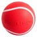 Жевательный мяч Playology Squeaky Chew Ball для собак мелких и средних пород с пищалкой и с ароматом говядины, красный, 6 см