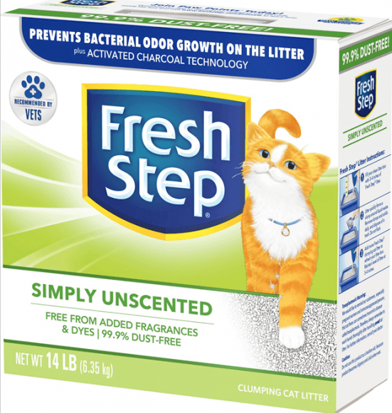 Наполнитель для кошачьего туалета Fresh Step Simply Unscented комкующийся
