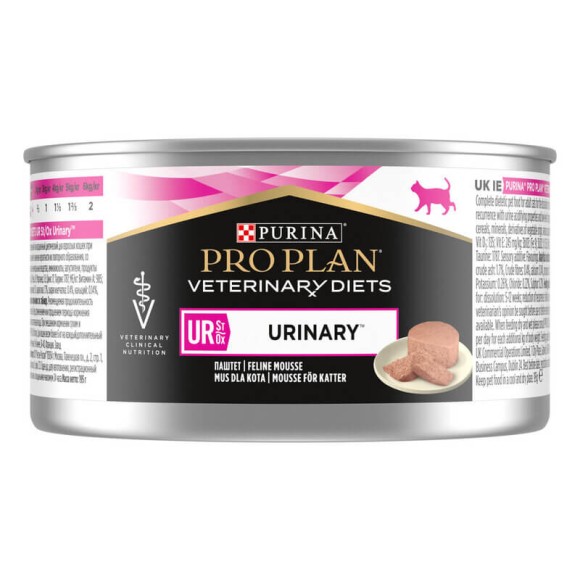 Консервы Purina Pro Plan Veterinary Diets UR St/Ox Urinary для кошек при болезнях мочевых путей 195 г (24 шт)