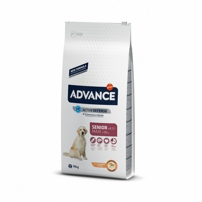 Корм Advance Senior Maxi для пожилых собак крупных пород (с курицей и рисом)