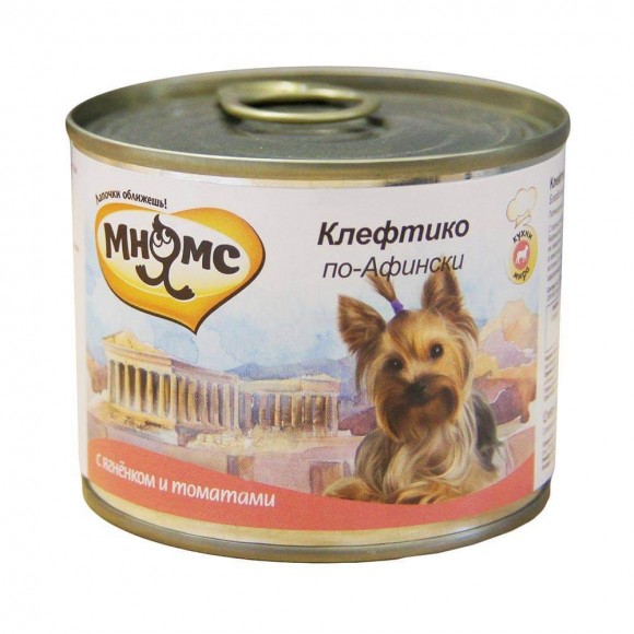 Консервы Мнямс для собак Клефтико по-афински, ягненок с томатами (6 шт)