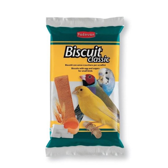 Лакомство Padovan Biscuit Classic бисквиты сладкие яичные для декоративных птиц (30г)