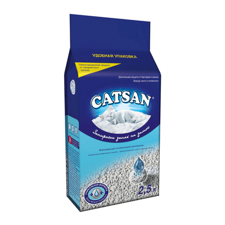 Наполнитель для кошачьего туалета Catsan впитывающий (антибактериальный)