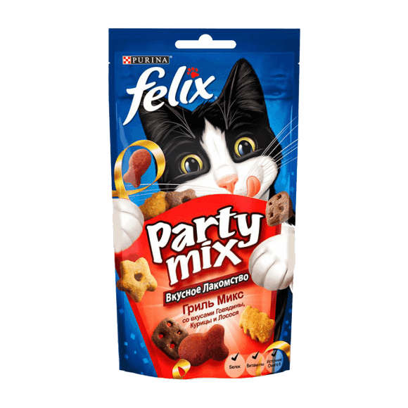 Лакомство для кошек Felix Party Mix гриль микс