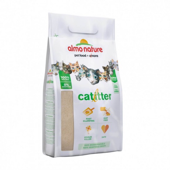 Комкующийся наполнитель Almo Nature Cat Litter 100% натуральный биоразлагаемый