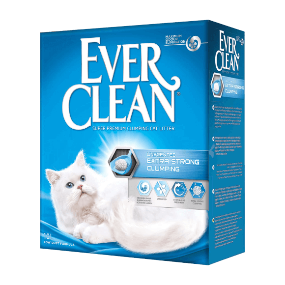 Наполнитель Ever Clean Extra Strong Clumping Unscented для туалета кошек без ароматизатора комкующийся (голубая полоска)
